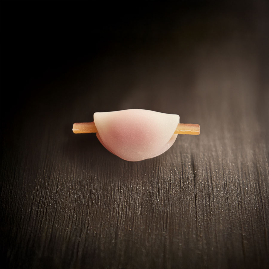 花びらもちの断面写真